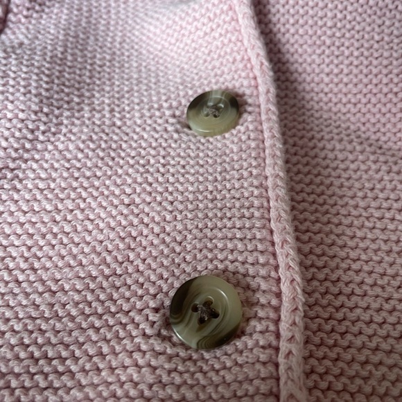 Old Navy babies 0-3months pink button down sweater 100% cotton - Picture 4 of 6